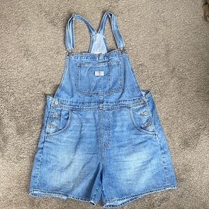 Levi's Classic Blue Denim Shortalls